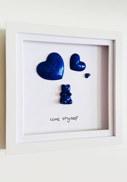 Blue Within: Resin Bear Self-Love Frame