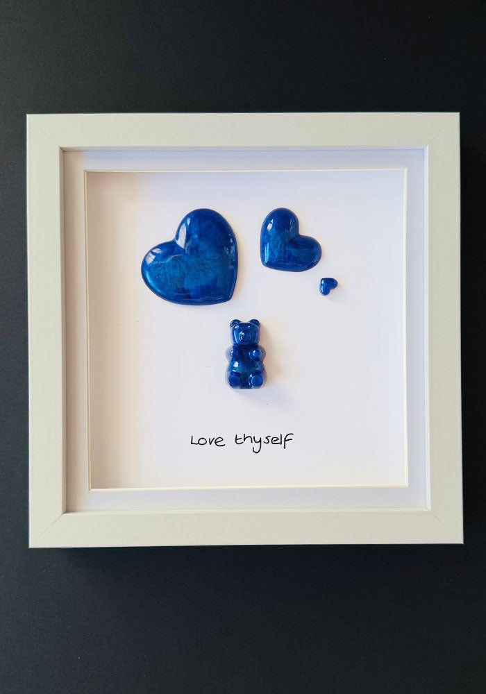 Blue Within: Resin Bear Self-Love Frame