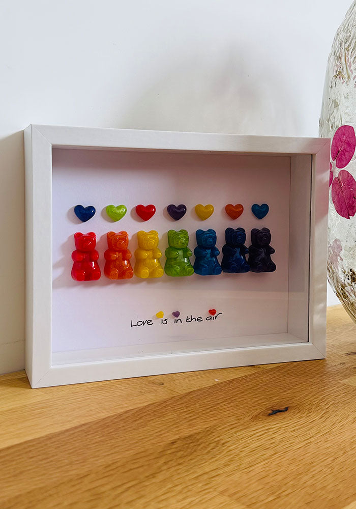 Love Is in the Air: Rainbow Resin Gummy Bear Celebration