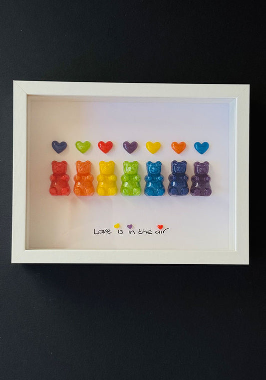Love Is in the Air: Rainbow Resin Gummy Bear Celebration